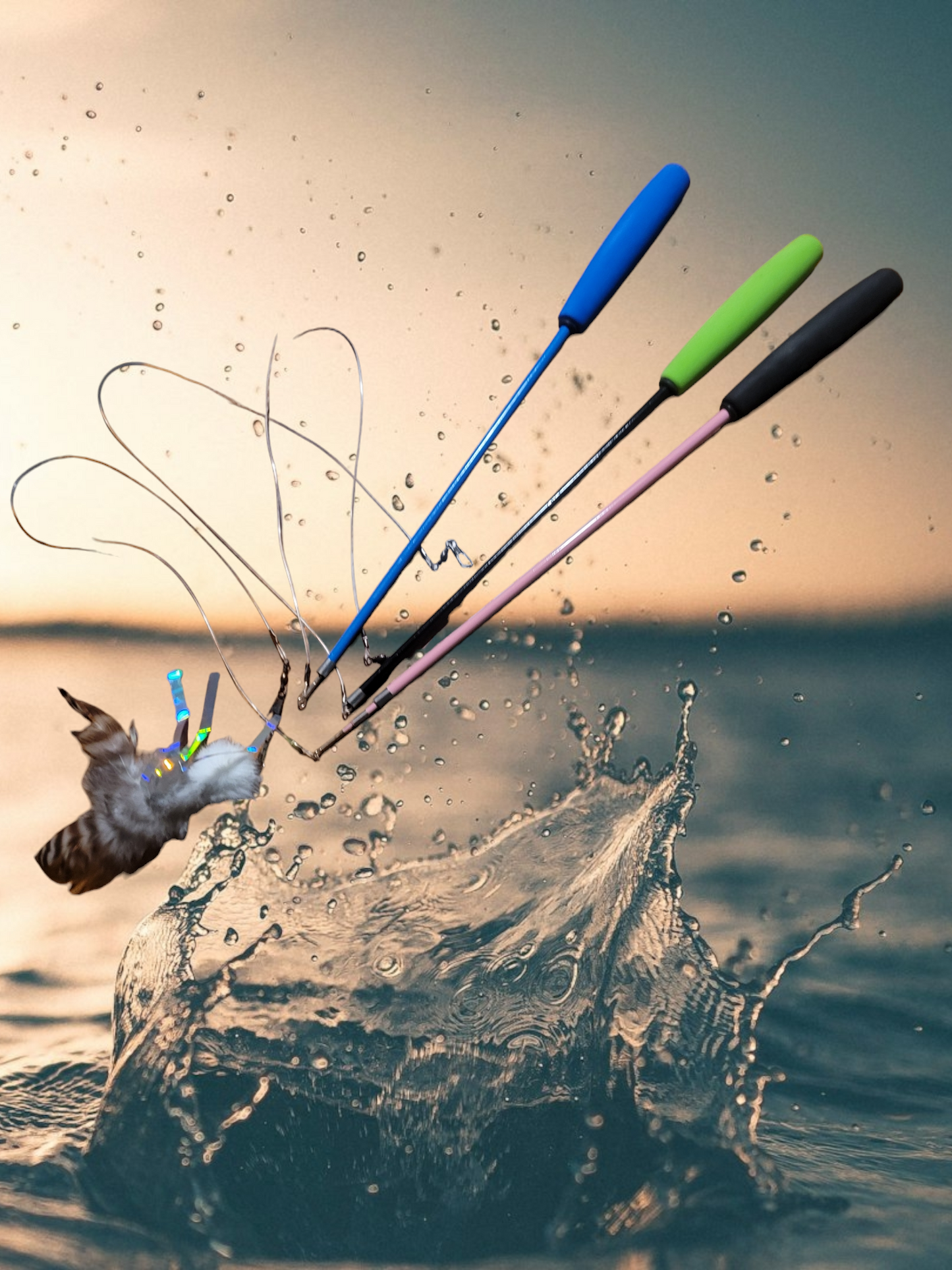 Fishing Rod with Bait Teaser