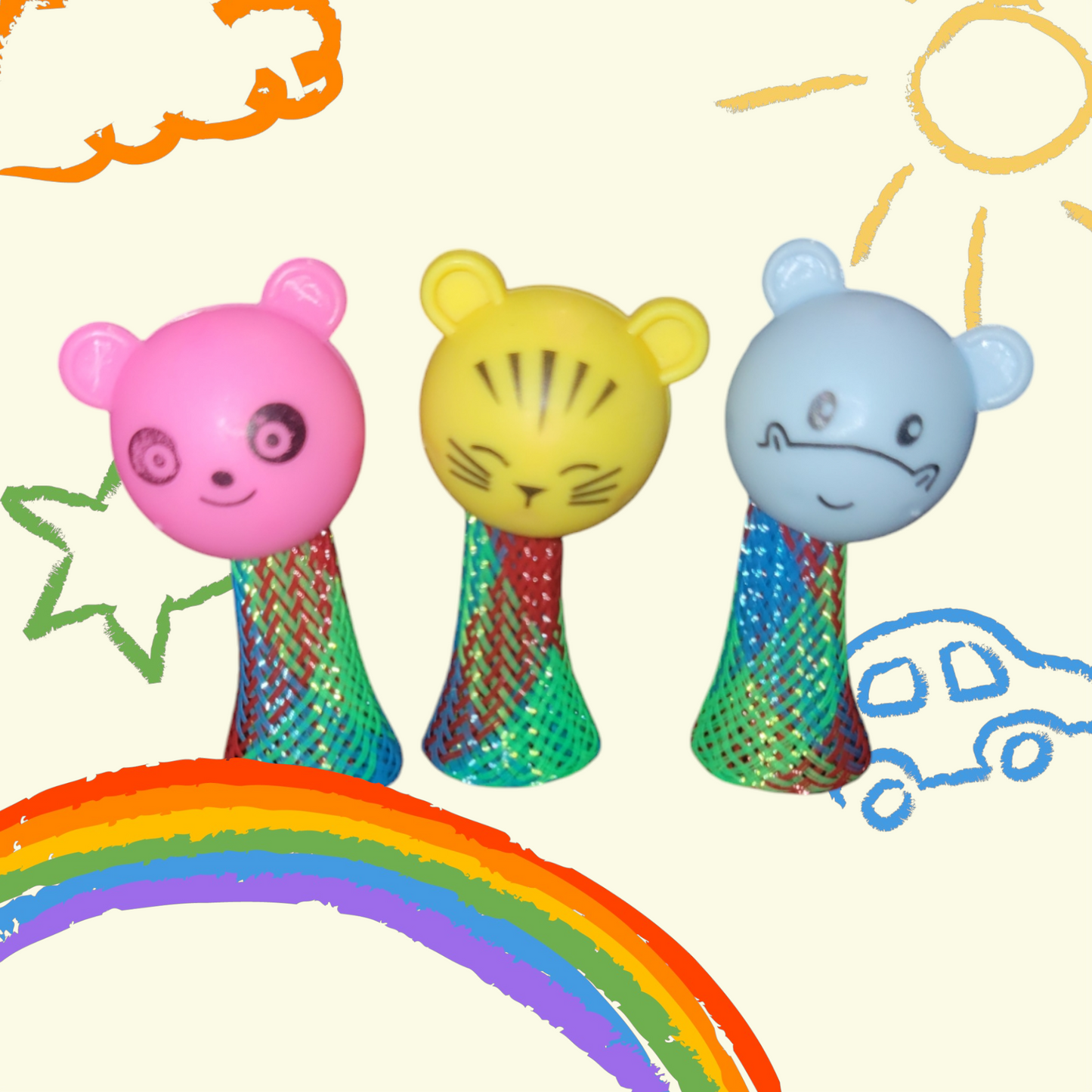 Cartoon Spring Toys (2 pack)