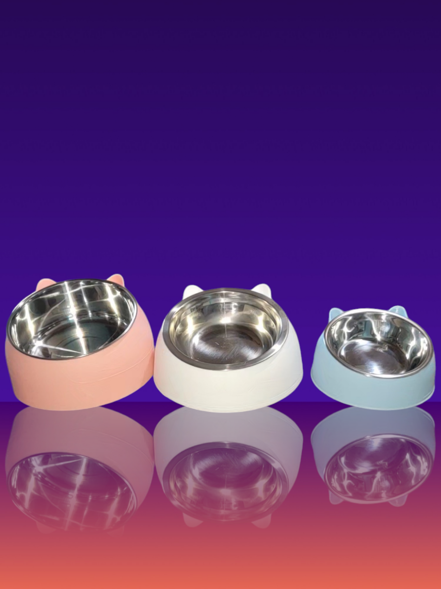 Tilted Cat Bowls