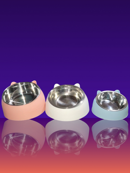 Tilted Cat Bowls