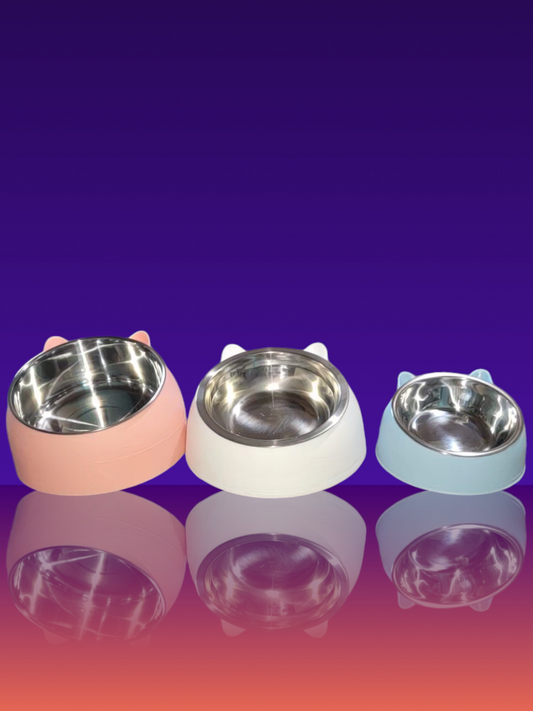 Tilted Cat Bowls