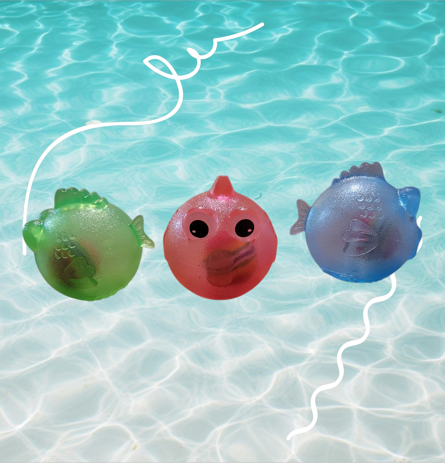 Fish Squeaky Balls