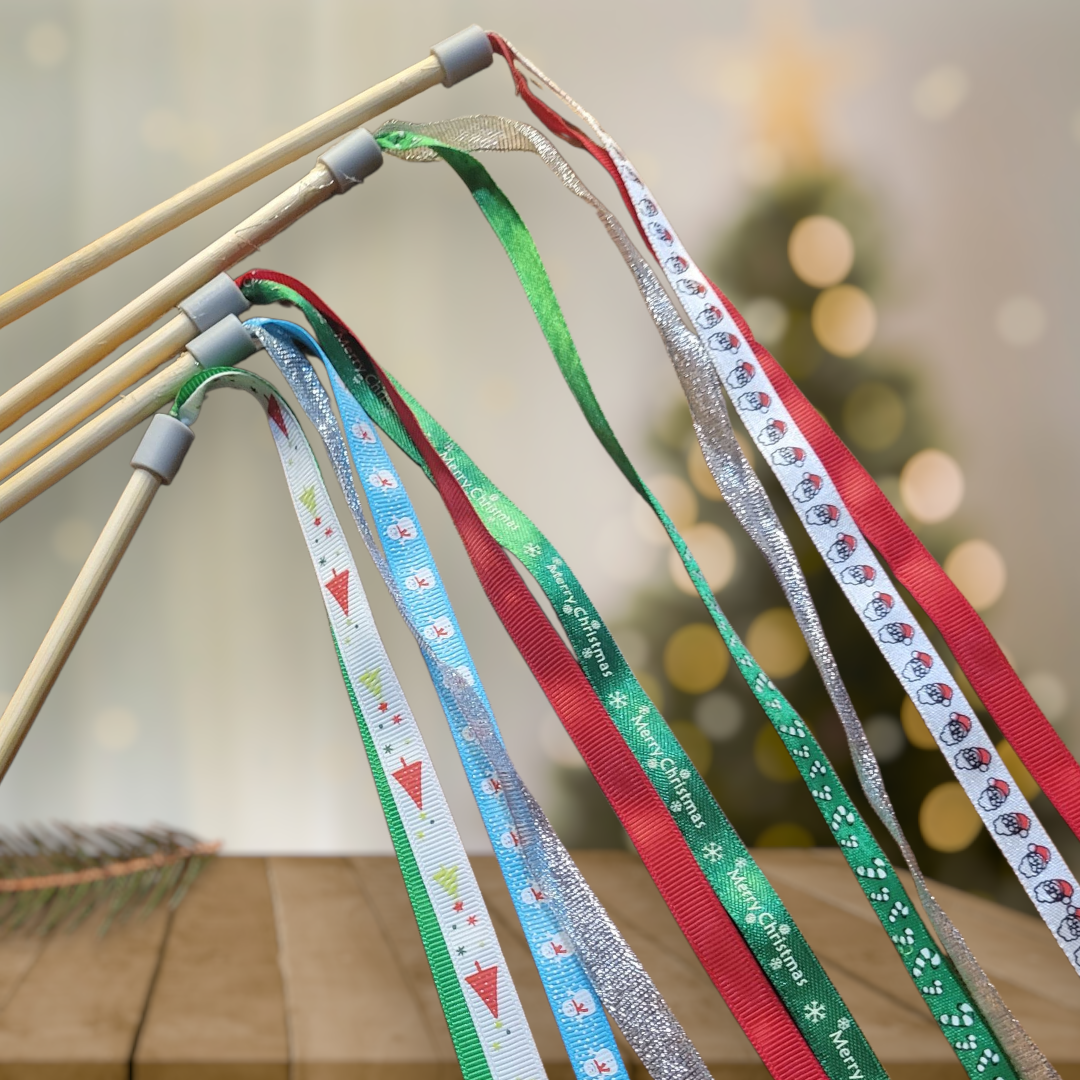 Christmas Ribbon Wands