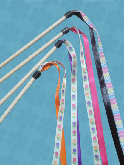 Spring Ribbon Wands