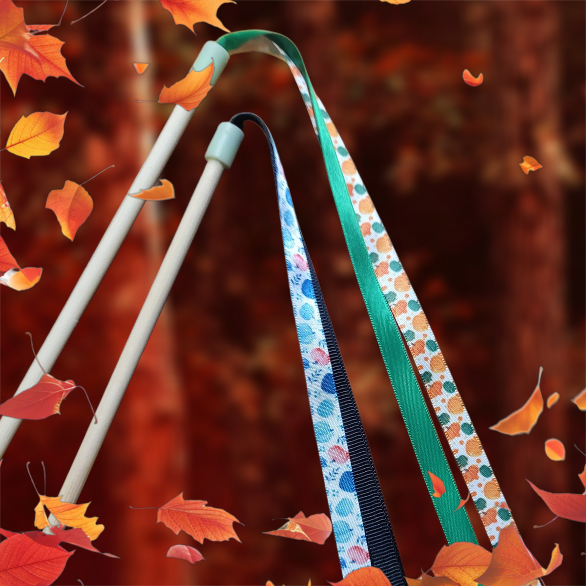 Autumn Ribbon Wands