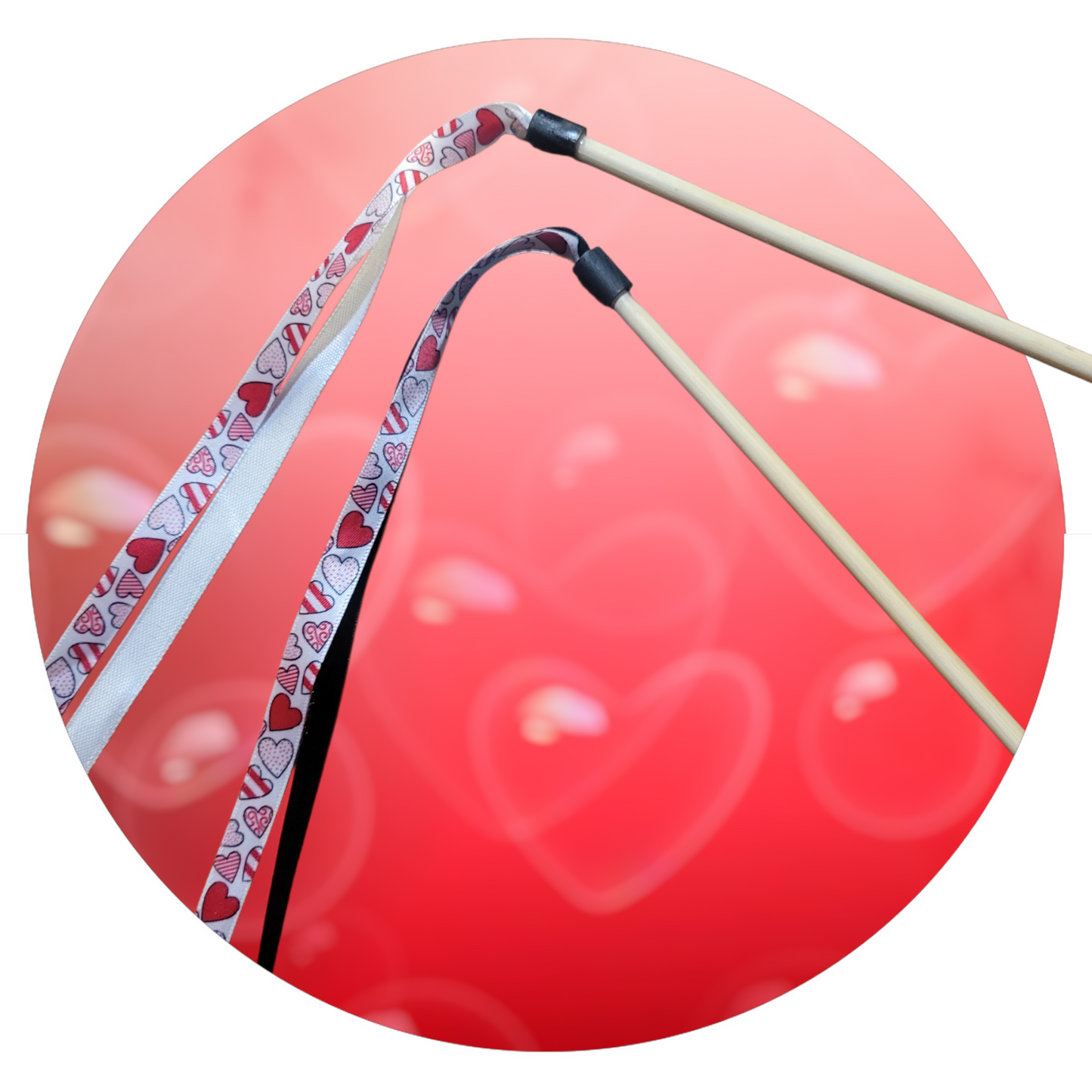 Valentine's Ribbon Wands